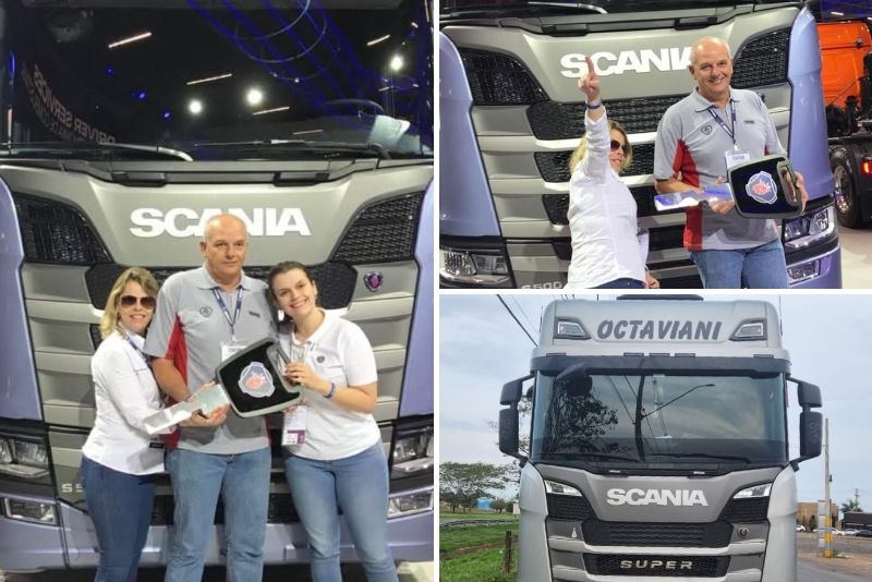 A conquista do S 540 veio durante uma das edições da Fenatran e Minhoca realizou o sonho ao lado da esposa, Cristiane, e